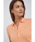 Bluzka Lauren Ralph Lauren polo damski kolor pomarańczowy z kołnierzykiem