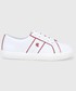 Sneakersy Lauren Ralph Lauren buty skórzane kolor biały