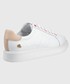 Sneakersy Lauren Ralph Lauren sneakersy skórzane ANGELINE II kolor biały