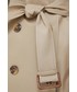 Płaszcz Lauren Ralph Lauren trencz kolor beżowy przejściowy dwurzędowy