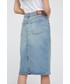 Spódnica Lauren Ralph Lauren spódnica jeansowa midi prosta
