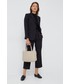 Spodnie Lauren Ralph Lauren spodnie wełniane damskie kolor czarny proste high waist