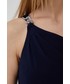 Sukienka Lauren Ralph Lauren sukienka kolor granatowy maxi dopasowana