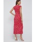 Sukienka Lauren Ralph Lauren sukienka kolor czerwony midi prosta