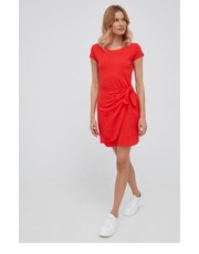Sukienka sukienka bawełniana kolor czerwony mini rozkloszowana - Answear.com Lauren Ralph Lauren