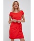 Sukienka Lauren Ralph Lauren sukienka bawełniana kolor czerwony mini rozkloszowana