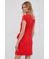 Sukienka Lauren Ralph Lauren sukienka bawełniana kolor czerwony mini rozkloszowana