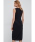 Sukienka Lauren Ralph Lauren sukienka kolor czarny mini dopasowana