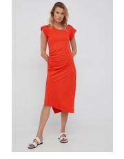 Sukienka sukienka kolor pomarańczowy midi prosta - Answear.com Lauren Ralph Lauren