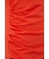 Sukienka Lauren Ralph Lauren sukienka kolor pomarańczowy midi prosta