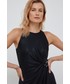Sukienka Lauren Ralph Lauren sukienka kolor czarny maxi rozkloszowana