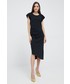 Sukienka Lauren Ralph Lauren sukienka kolor czarny maxi prosta