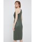 Sukienka Lauren Ralph Lauren sukienka kolor zielony mini dopasowana