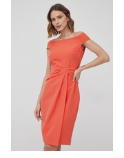 Sukienka sukienka kolor pomarańczowy mini dopasowana - Answear.com Lauren Ralph Lauren