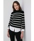 Sweter Lauren Ralph Lauren sweter bawełniany damski kolor czarny lekki