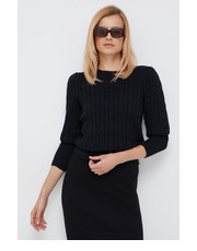 Sweter sweter bawełniany damski kolor czarny - Answear.com Lauren Ralph Lauren