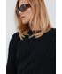 Sweter Lauren Ralph Lauren sweter bawełniany damski kolor czarny