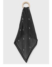 Szalik apaszka z jedwabiem kolor czarny wzorzysta - Answear.com Lauren Ralph Lauren