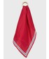 Szalik Lauren Ralph Lauren apaszka jedwabna kolor czerwony wzorzysta