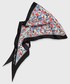 Szalik Lauren Ralph Lauren apaszka jedwabna kolor czarny wzorzysty