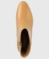 Botki Lauren Ralph Lauren botki skórzane Wendey damskie kolor beżowy na słupku