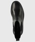 Sztyblety Lauren Ralph Lauren sztyblety skórzane Corinne damskie kolor czarny na płaskim obcasie