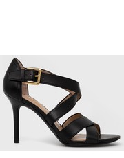 Sandały na obcasie sandały skórzane Gisella kolor czarny - Answear.com Lauren Ralph Lauren