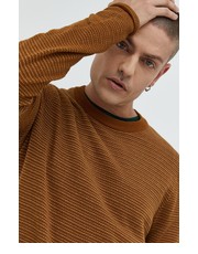 Sweter męski sweter bawełniany męski kolor brązowy lekki - Answear.com Only & Sons
