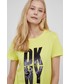Bluzka Dkny t-shirt damski kolor żółty
