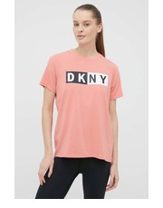 Bluzka T-shirt damski kolor różowy - Answear.com Dkny