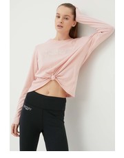 Bluzka longsleeve bawełniany kolor różowy - Answear.com Dkny