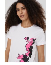 Bluzka t-shirt damski kolor biały - Answear.com Dkny