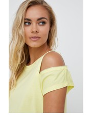 Bluzka t-shirt damski kolor żółty - Answear.com Dkny