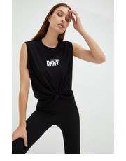 Bluzka top bawełniany kolor czarny - Answear.com Dkny
