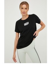 Bluzka t-shirt bawełniany kolor czarny - Answear.com Dkny