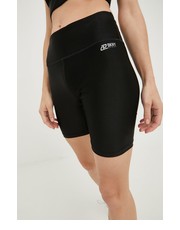 Spodnie szorty damskie kolor czarny gładkie high waist - Answear.com Dkny