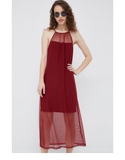 Sukienka sukienka kolor bordowy maxi prosta - Answear.com Dkny