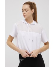 Bluza bluza damska kolor biały z kapturem gładka - Answear.com Dkny