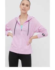 Bluza bluza damska kolor różowy z kapturem gładka - Answear.com Dkny