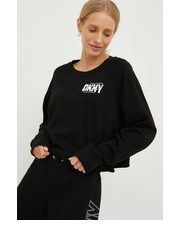 Bluza bluza damska kolor czarny z nadrukiem - Answear.com Dkny