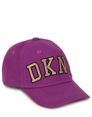 Czapka dziecięca czapka bawełniana dziecięca kolor fioletowy z aplikacją - Answear.com Dkny