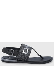 Sandały sandały skórzane damskie kolor czarny - Answear.com Dkny