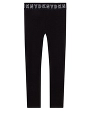 Legginsy legginsy dziecięce kolor czarny gładkie - Answear.com Dkny