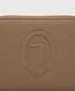 Portfel Trussardi portfel damski kolor brązowy