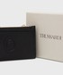 Portfel Trussardi portfel skórzany damski kolor czarny