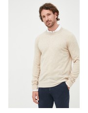 Sweter męski sweter wełniany męski kolor beżowy lekki - Answear.com Trussardi