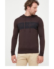 Sweter męski sweter z domieszką wełny męski kolor brązowy lekki - Answear.com Trussardi