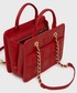 Shopper bag Trussardi Torebka kolor czerwony