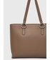 Shopper bag Trussardi torebka kolor brązowy