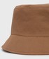 Kapelusz Trussardi kapelusz bawełniany kolor brązowy bawełniany